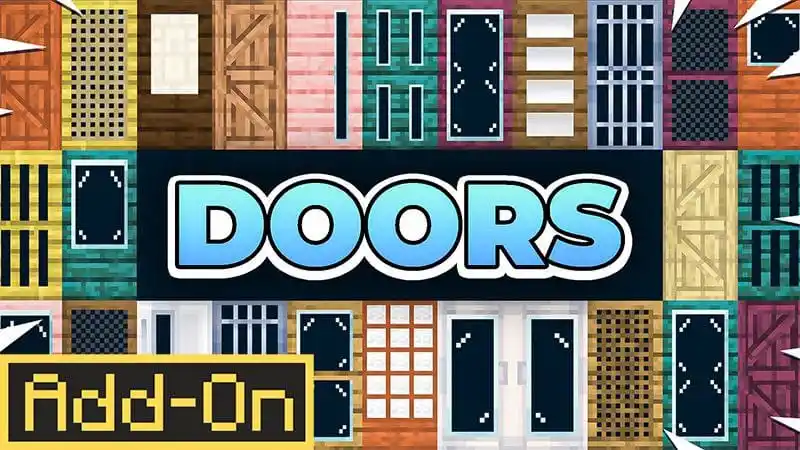 Image from ADDON MCPE (Azeell): [ *Doors Add-On* ]  > 📥 Link Download : https://sfl.gl/MhvEYBq > 📂 F...
