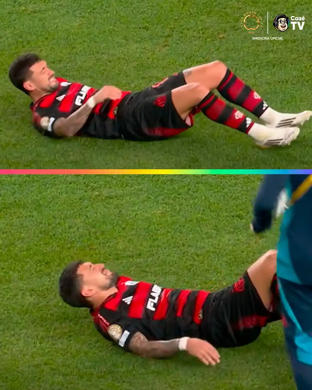 Image from CazéTV: E FOI AQUI QUE OS RUBRO-NEGROS COMEÇARAM A REZAR A NOVENA DE SÃO JUDAS...