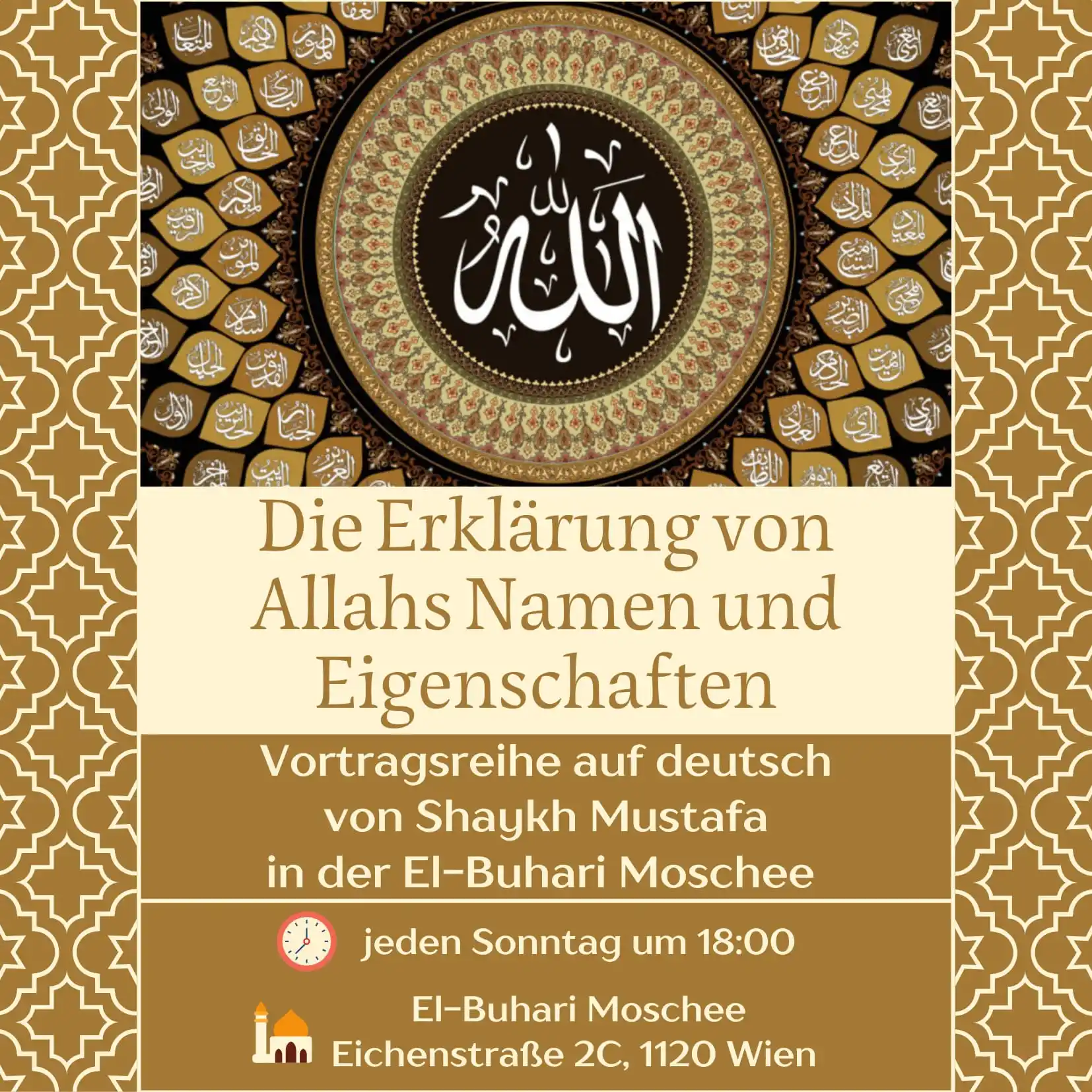 Image from JAMĀʿA WIEN - KANAL: Eine kleine Erinnerung an die Vortragsreihe *Die Erklärung von Allahs ...