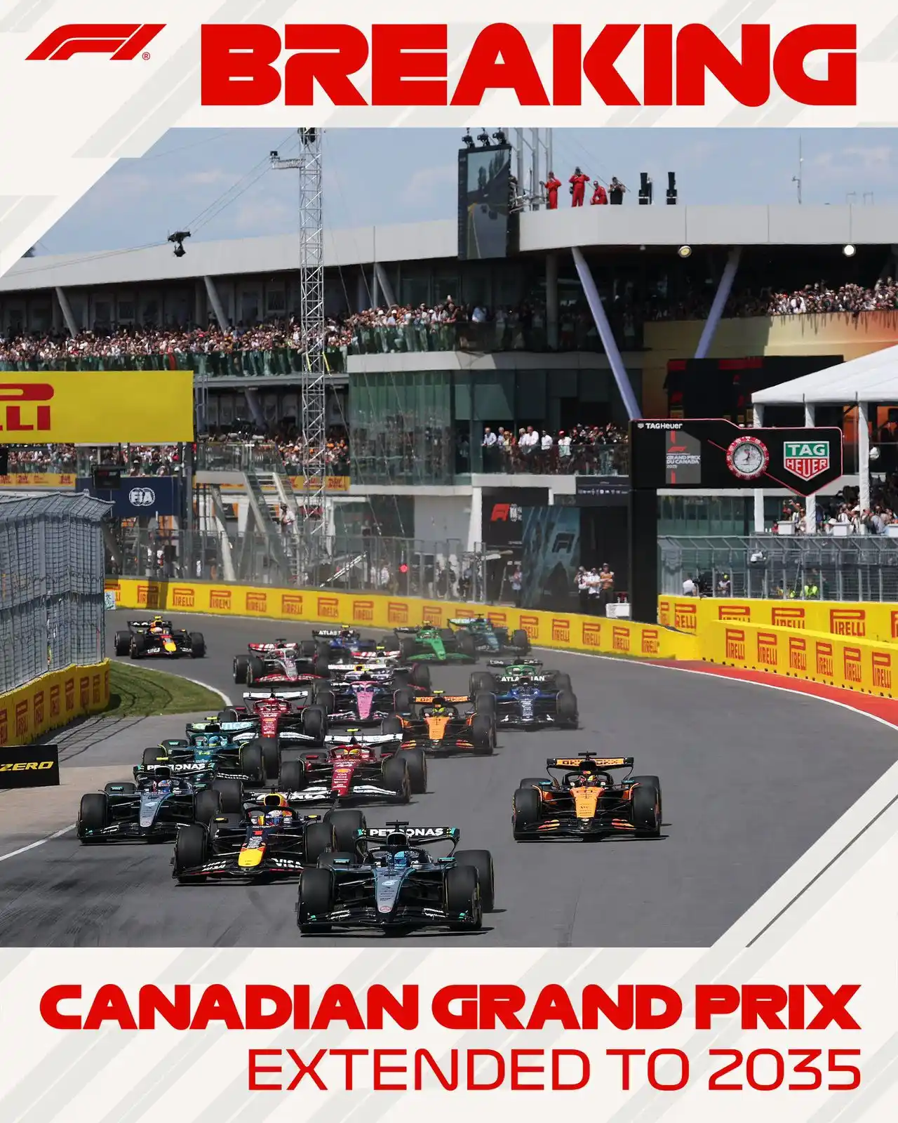 Image from Escudería Telmex : El Gran Premio de Canadá permanecerá en el calendario de F1 hasta 2035...