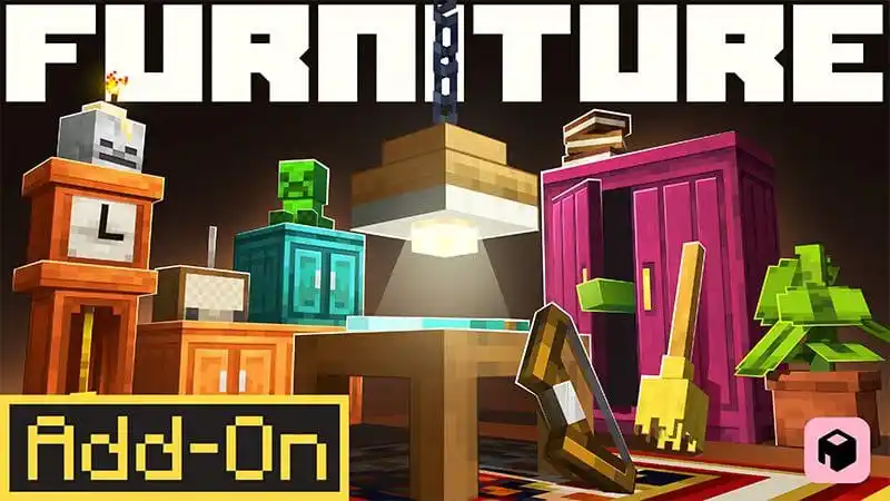 Image from ADDON MCPE (Azeell): [ *Furniture.* ]  > 📥 Link Download : https://sfl.gl/AYL5gIaN > 📂 Fi...