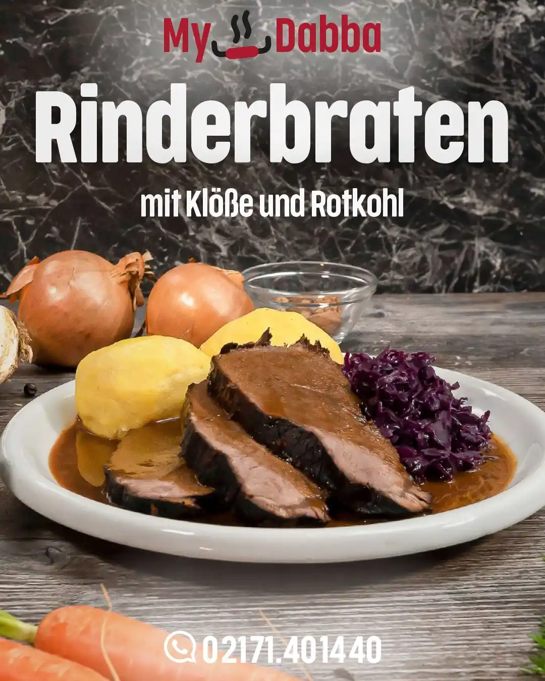 Image from My♥Dabba: Futtern wie bei Muttern – mit ❤️ geliefert! Unser Rinderbraten mit Kl...
