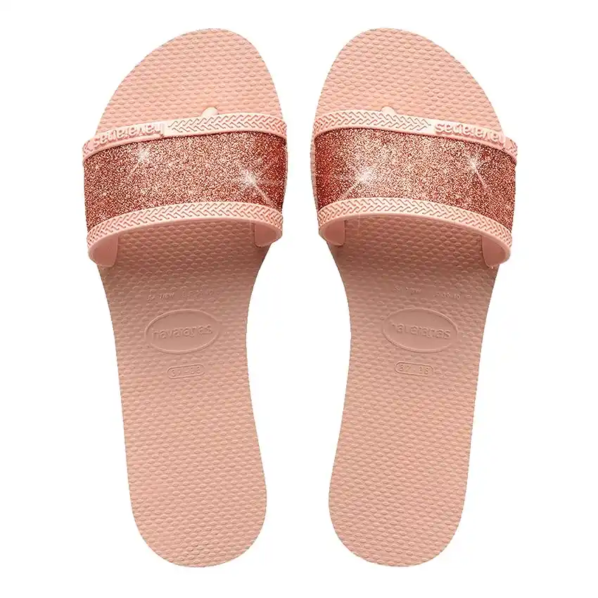 Image from Offerte e Sconti Gratis: 👀 Havaianas - You Angra Glitter, Sandali Glitterati Con Cinturino Lar...