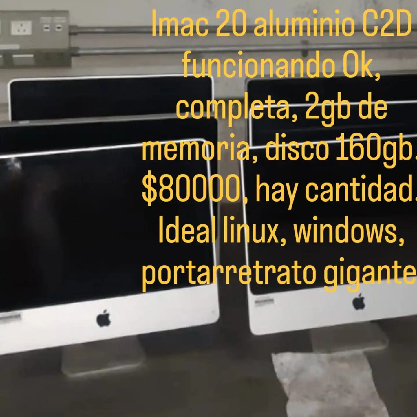 Image from compumacypc: Imac c2d 20" aluminio (no son 21.5) funcionando, con disco, 2gb de mem...