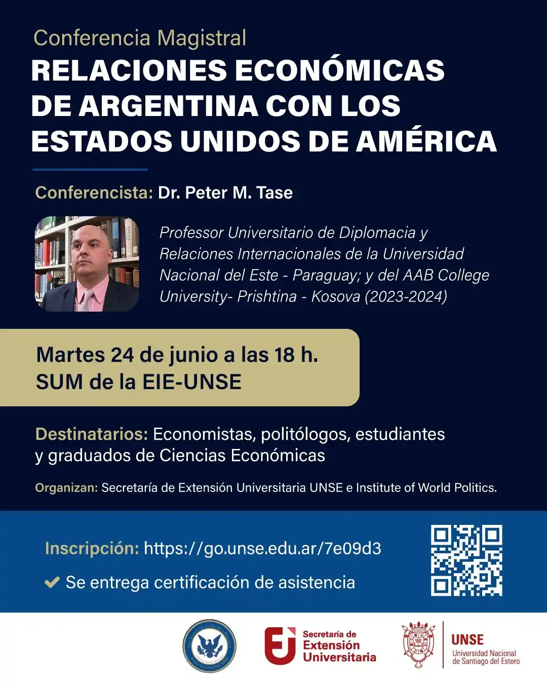 Image from UNSE - Universidad Nacional de Santiago del Estero: 🎙️📌Invitamos a la comunidad universitaria a la CONFERENCIA MAGISTRAL...