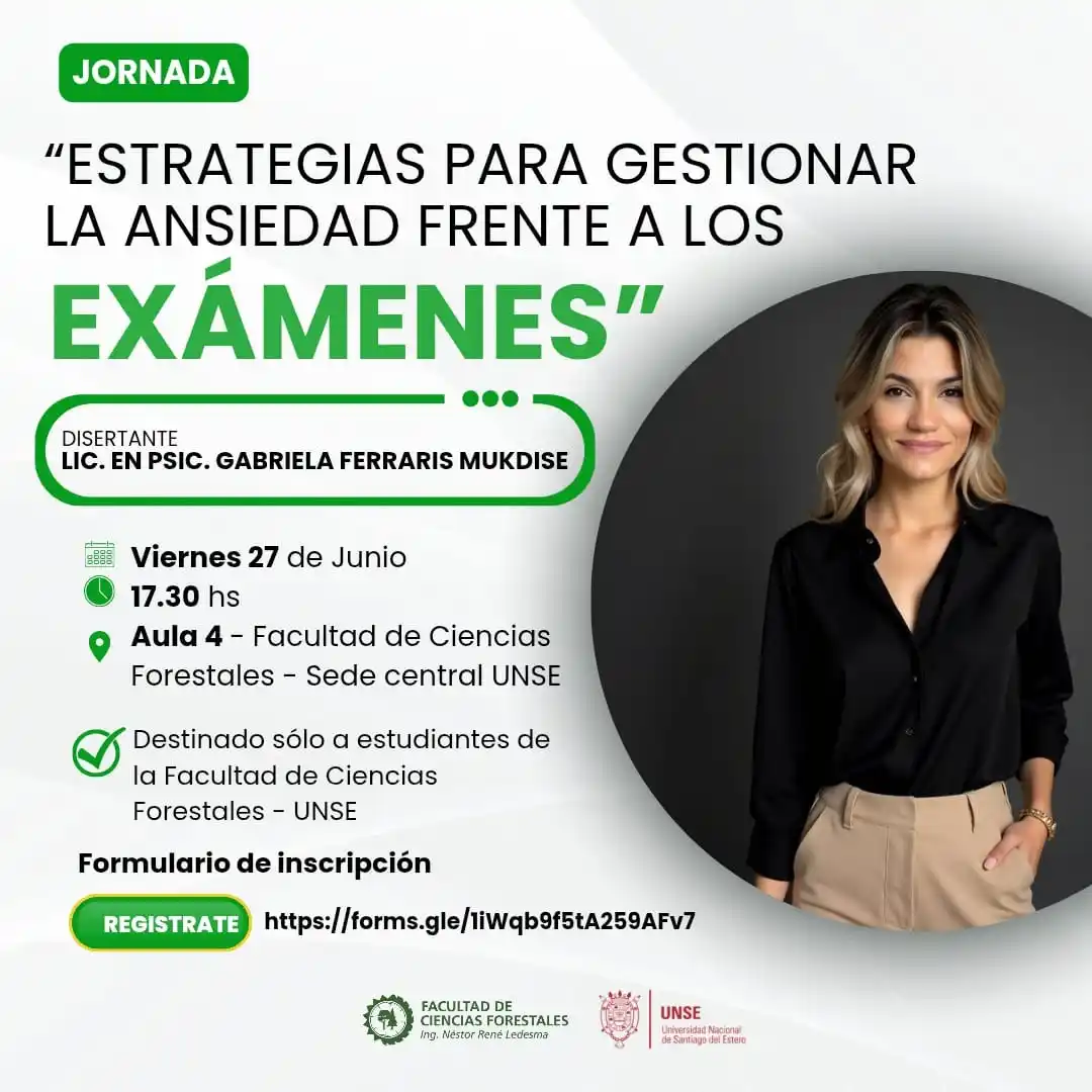 Image from UNSE - Universidad Nacional de Santiago del Estero: 📣 Jornada para estudiantes de la FCF UNSE 🗓️ El próximo viernes 27 d...