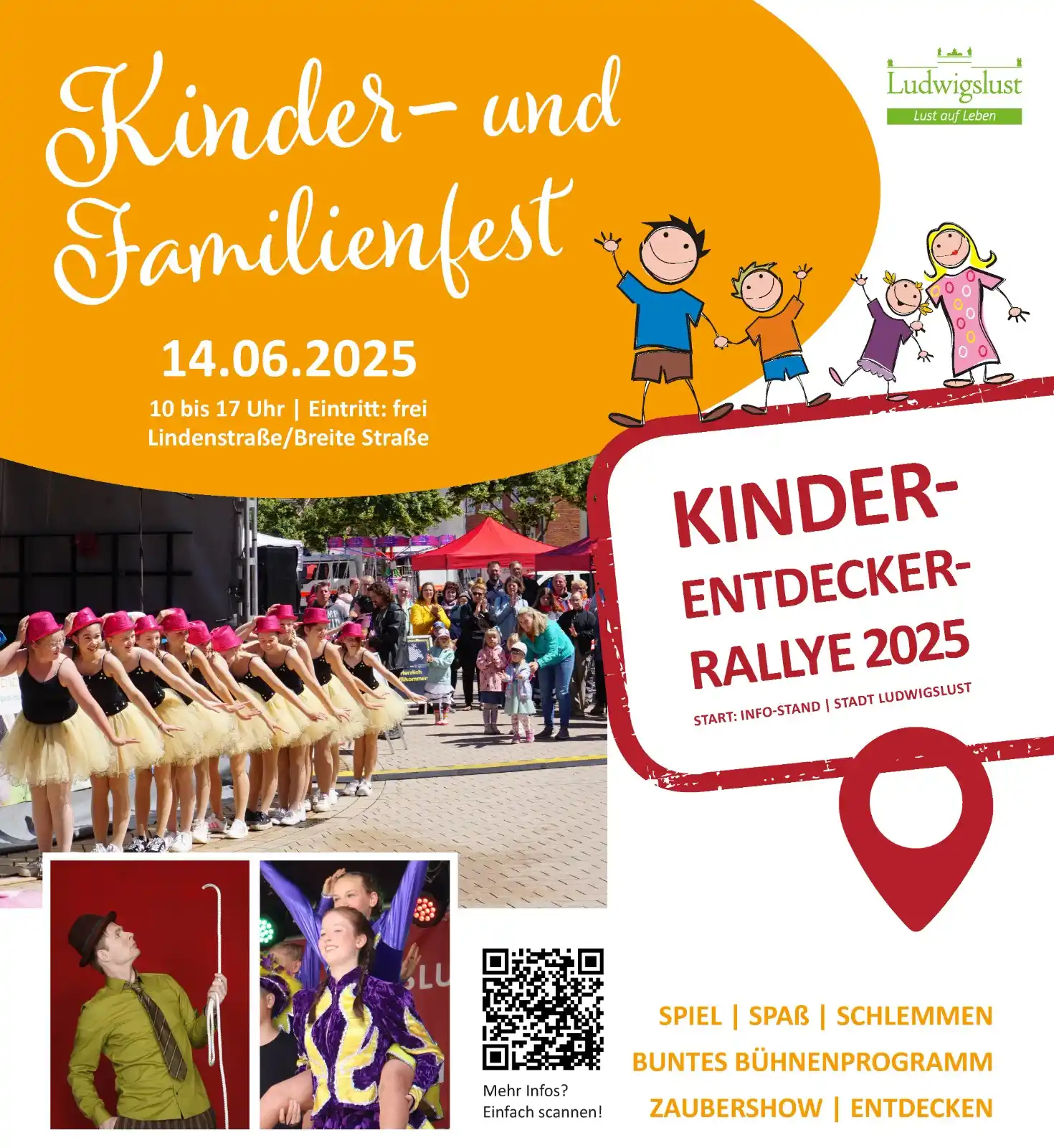 Image from Stadt Ludwigslust: 🎉 *Kinder- & Familienfest am 14.06.2025 in Ludwigslust* 🎉 👨👩👧�...