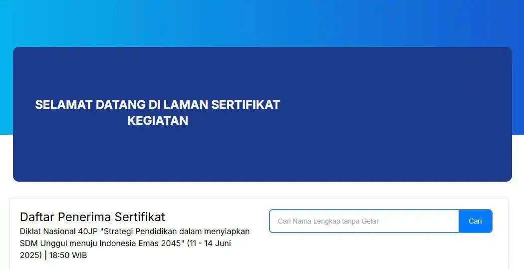 Image from Ruang Temu Guru✅: *📜 LAYANAN SERTIFIKAT DIKLAT RTG 11-14 Juni 2025* *Diklat Nasional 4...