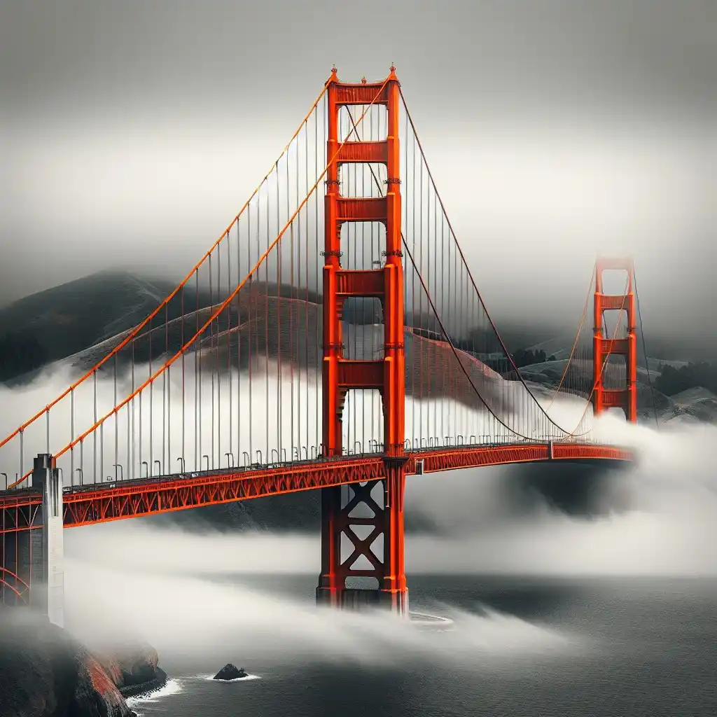 Image from Motivation Et Connaissances Plus: Le Golden Gate Bridge, à San Francisco, n'est pas peint en or mais en ...
