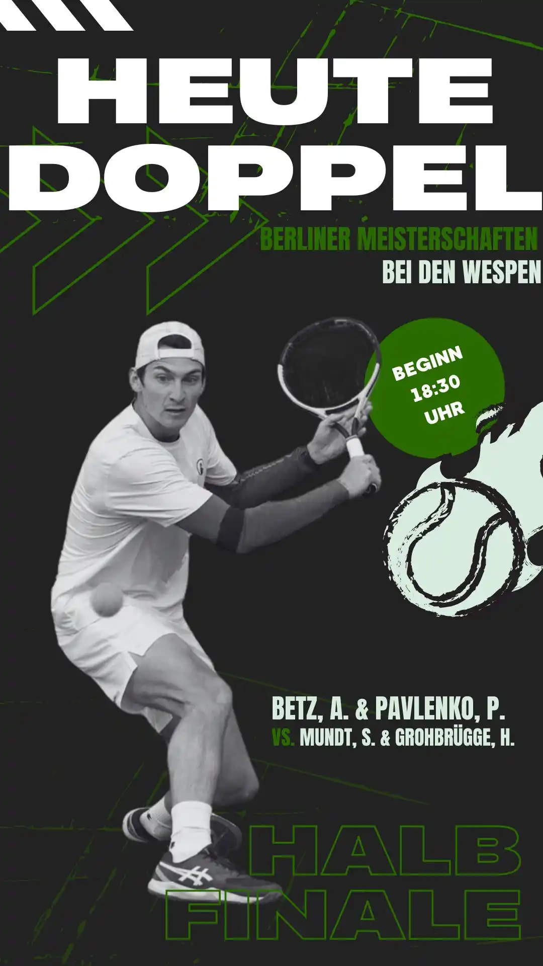 Image from TC Grün-Weiß Nikolassee 1925 🎾: Letzter Aufschlag vor dem Finale! 🎾🔥 Unsere beiden Nikolassee Herre...