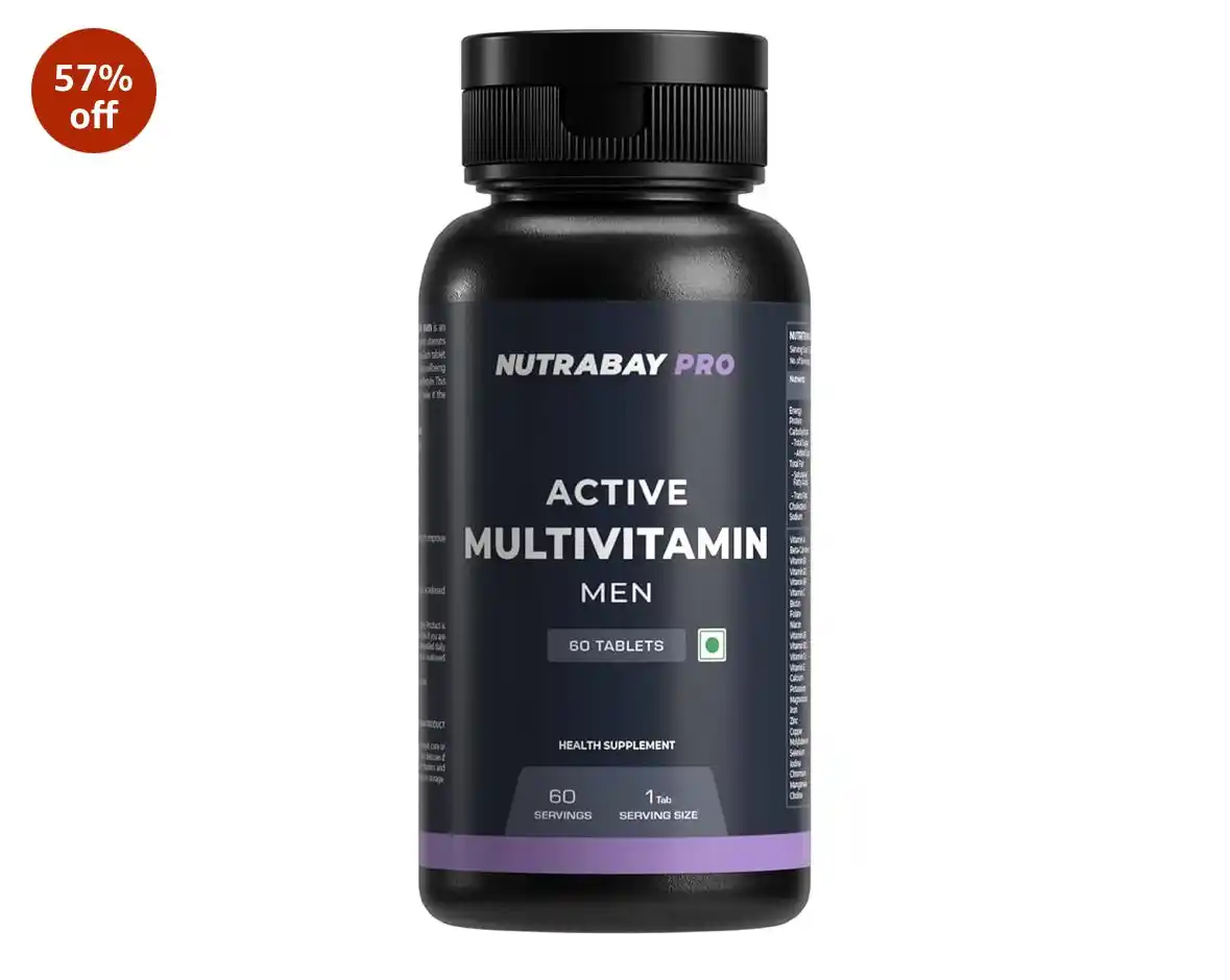 Image from GymDeals Whatsapp: *🔥🔥Looot Fast: Nutrabay Multivitamin 60 tabs @ 199/-*  🔗https://amz...