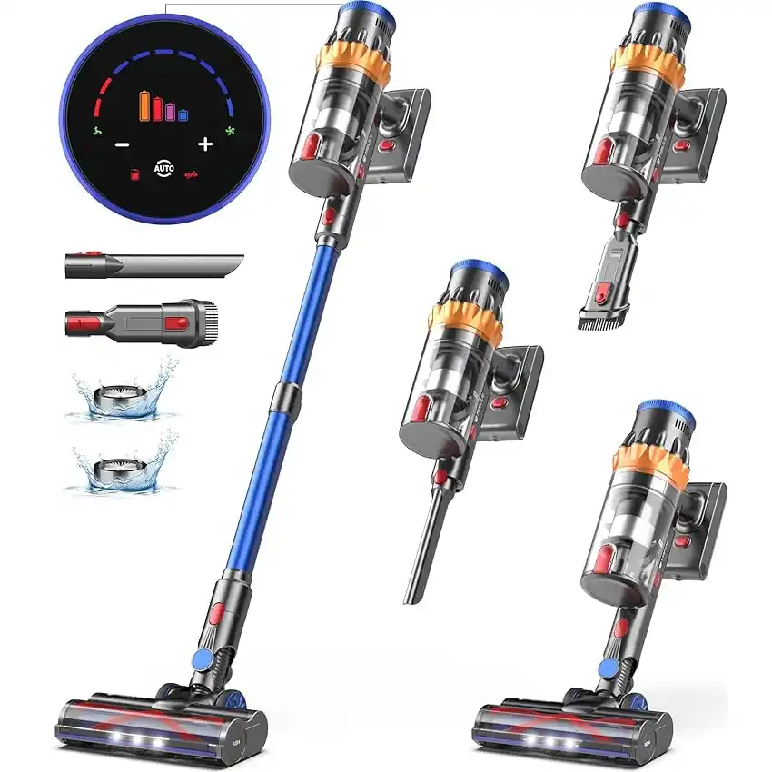 Image from Offerte e Sconti Gratis: 👀 MIBODE Aspirapolvere Senza Fili, 45Kpa&550W&70Mins Scopa Elettrica ...