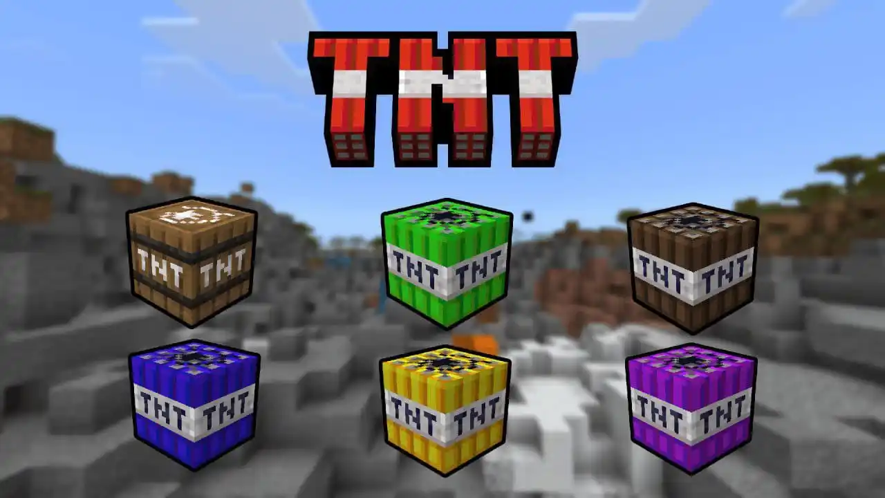 Image from ADDON MCPE (Azeell): [ *Not Enough TNT v1.0.1.* ]  > 📥 Link Download : https://sfl.gl/8lxY...