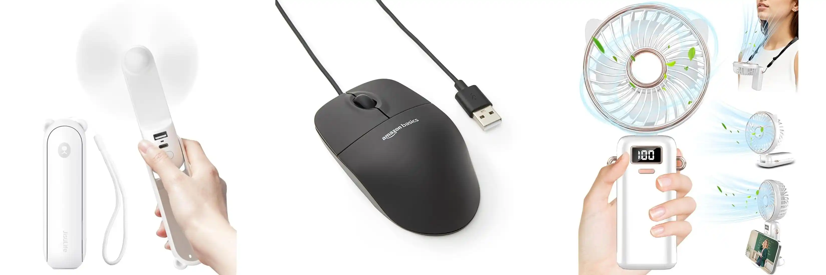 Image from Offerte e Sconti Gratis: Ottima offerta! 😍😍😍 👀 JISULIFE Ventilatore portatile con Powerbank...