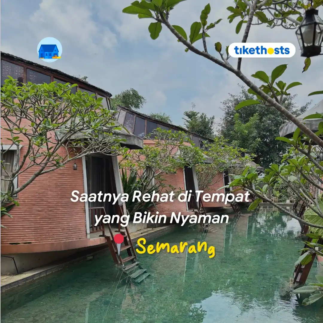 Image from Tiket.com: 🌿 *Saatnya Rehat di Tempat yang Bikin Nyaman* Liburan tenang tapi te...