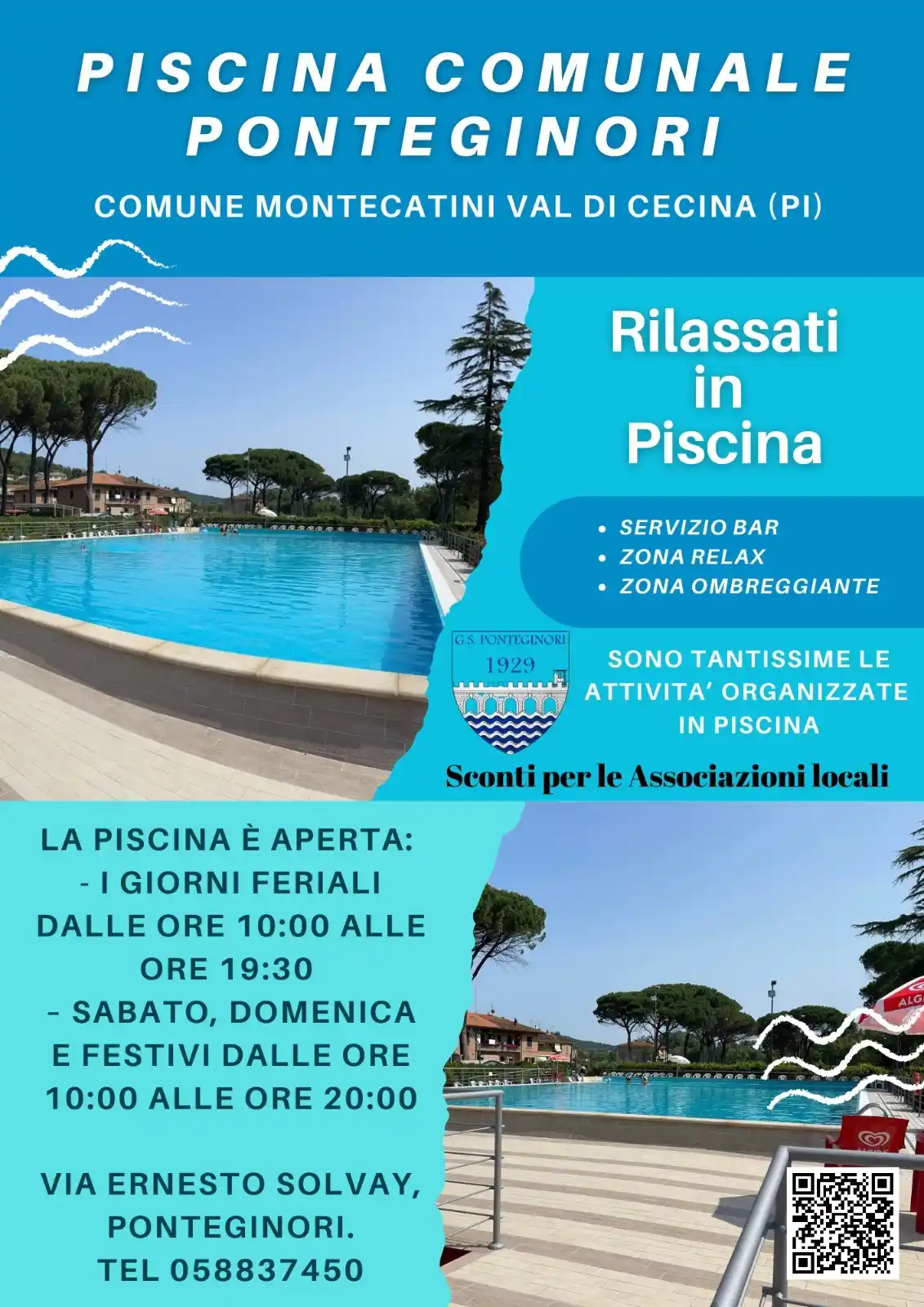 Image from Comune Di Montecatini Val Di Cecina (PI): Siamo felici di annunciare che venerdì 13 giugno 2025 riapre la Piscin...