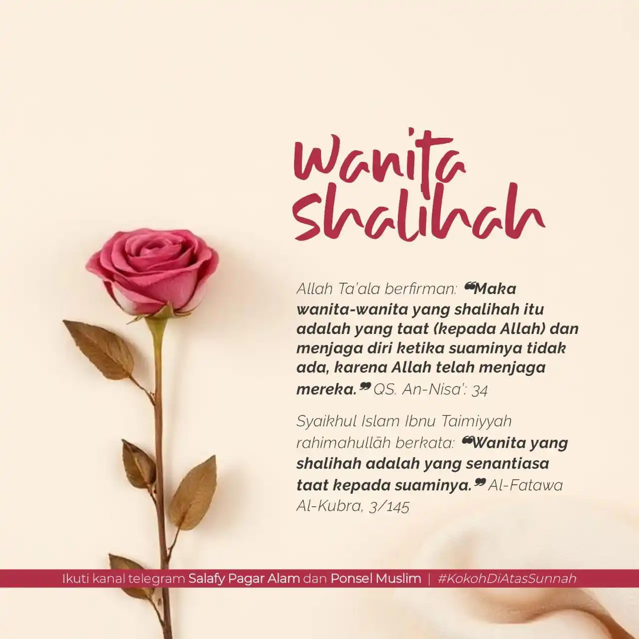 Image from Poster Faedah: Wanita Shalihah...