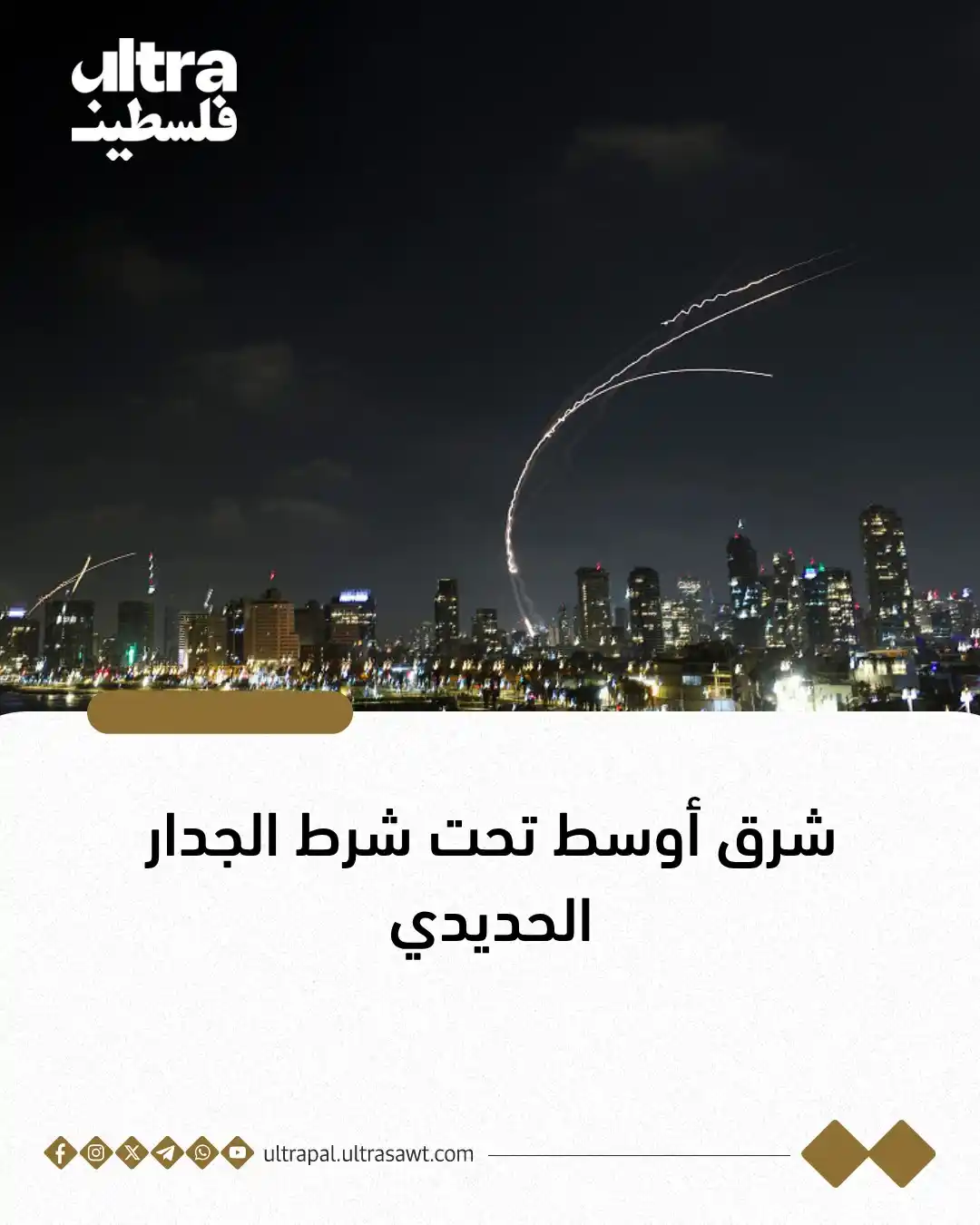 Image from الترا فلسطين | Ultra Palestine: ⭕️يواصل نتنياهو توتير المنطقة ودفعها إلى الحافة في كل مرة، وعلى عادته ...