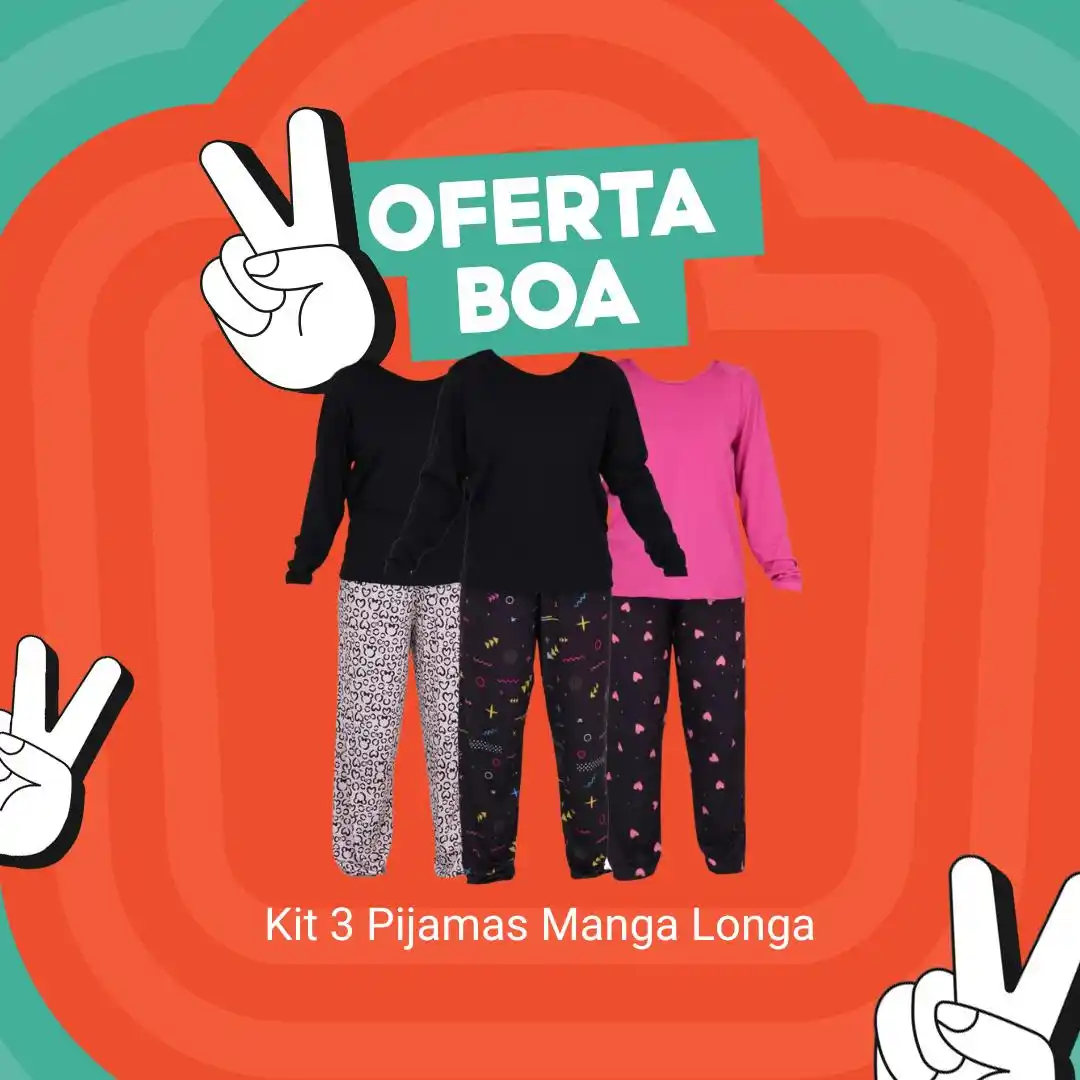 Image from Shopee Brasil : 3 pijamas quentinhos por 136,78? 😱❄️  Já clica e confere no app! http...
