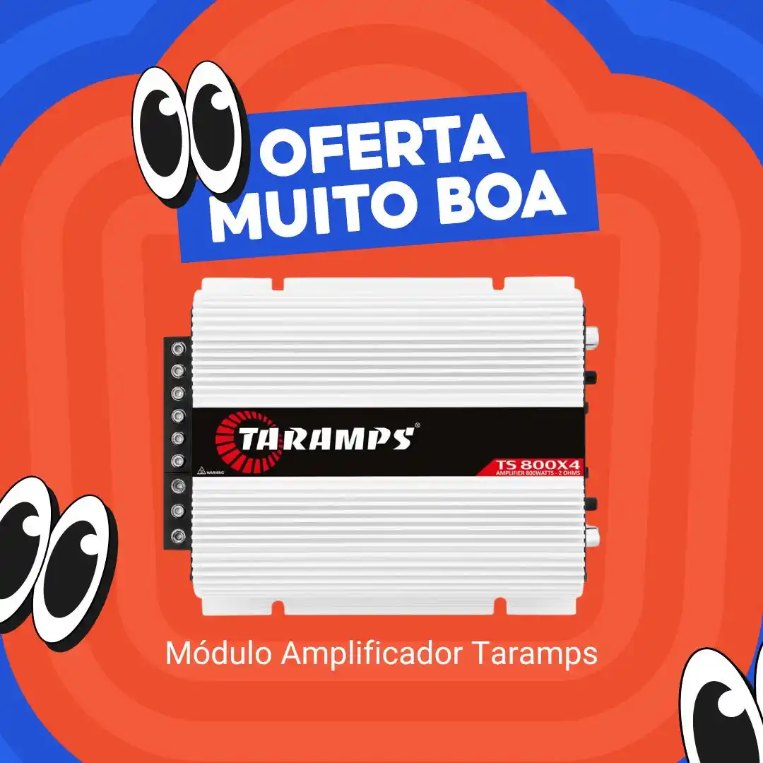 Image from Shopee Brasil : ALERTA DE OFERTAAAAA🚨 Esse Taramps TS800 (800W RMS) tá quase pela me...
