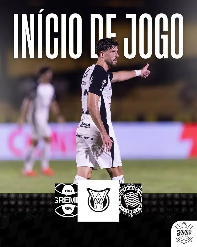 Image from SCCP News | Corinthians: ⚫️⚪️ | BOLA ROLANDO PARA O TIMÃO NA ARENA DO GRÊMIO, FIEL! VAAAAAAAAA...