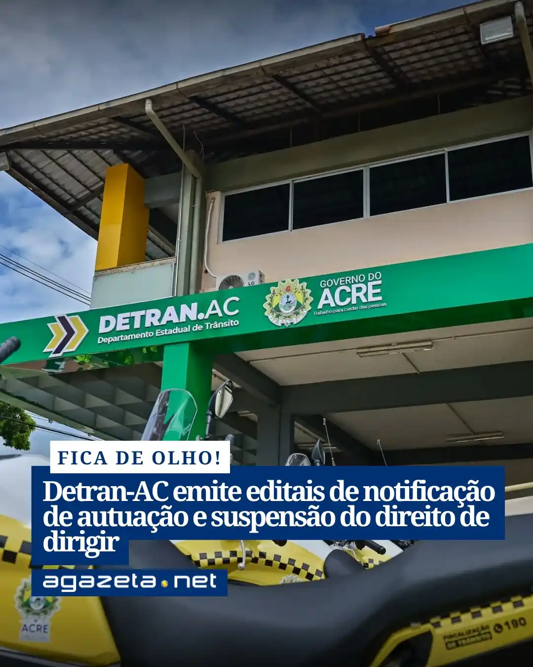Image from TV Gazeta / Agazeta.net: *De acordo com o edital, os proprietários, condutores e infratores ide...