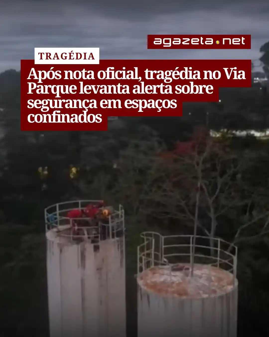 Image from TV Gazeta / Agazeta.net: *Dois trabalhadores morreram afogados em reservatório elevado durante ...