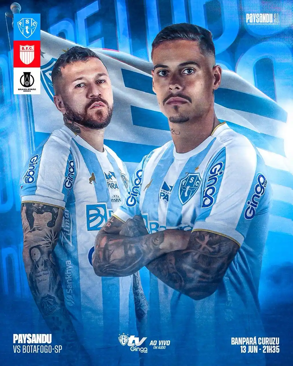 Image from SouPapao | Paysandu Notícias 🐺🇦🇷: É DIA DE LOTAR O CALDEIRÃO! HOJE TEM PAPÃO! 💙🤍 🏆 <a class="text-bl...