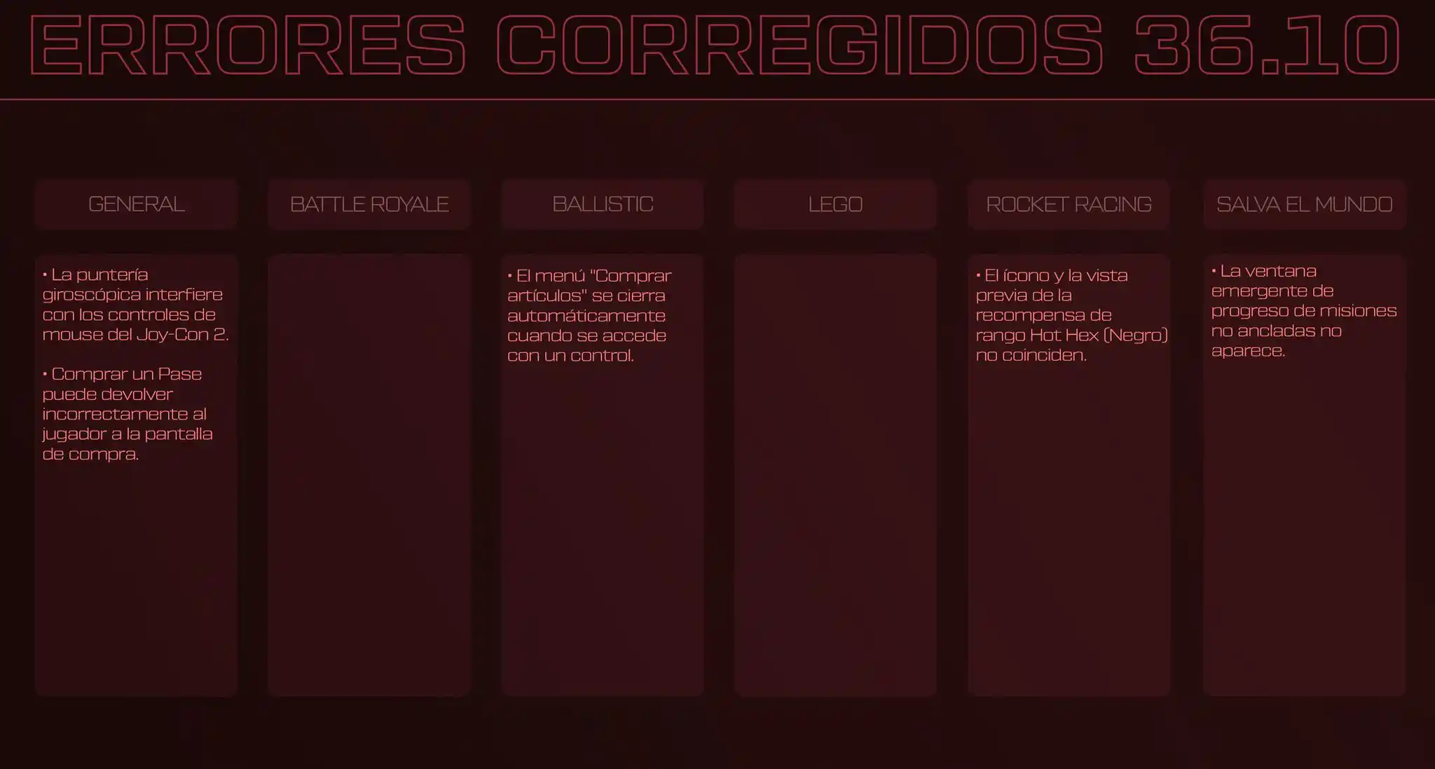 Image from 🍹🏖️NOTICIAS FORTNITE🏖️🍹: Errores que serán corregidos con la actualización de mañana!...