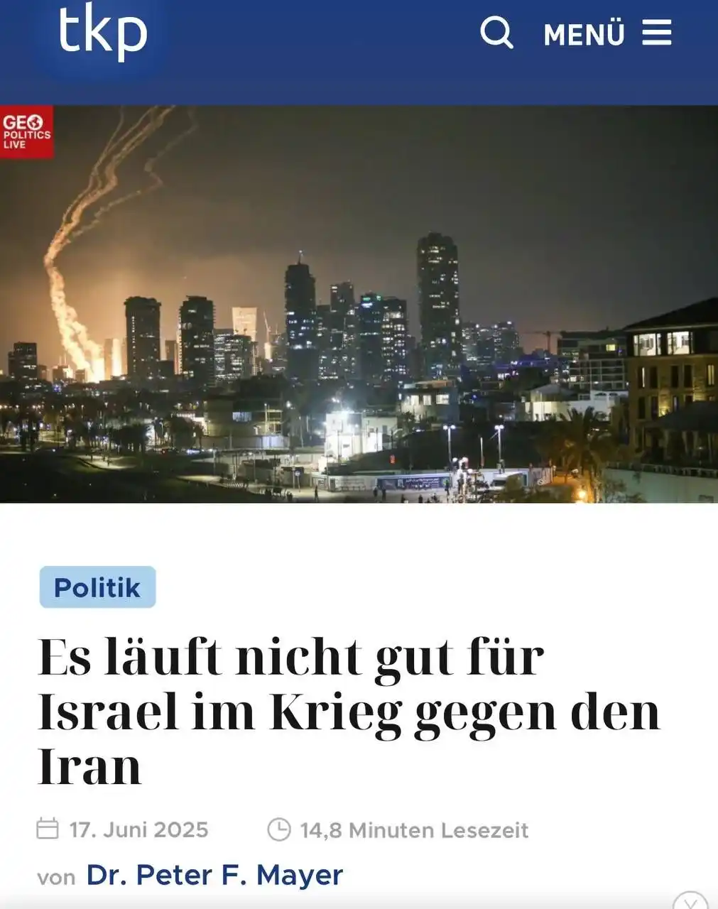 Image from Der Runde Tisch : „Es gab einen Ansturm von zwei Millionen Israelis, die versuchten, Tic...