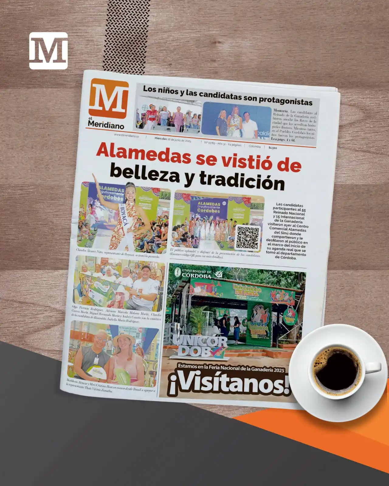 Image from El Meridiano: Esta es la contraportada de El Meridiano. 18 de junio de 2025. La pued...