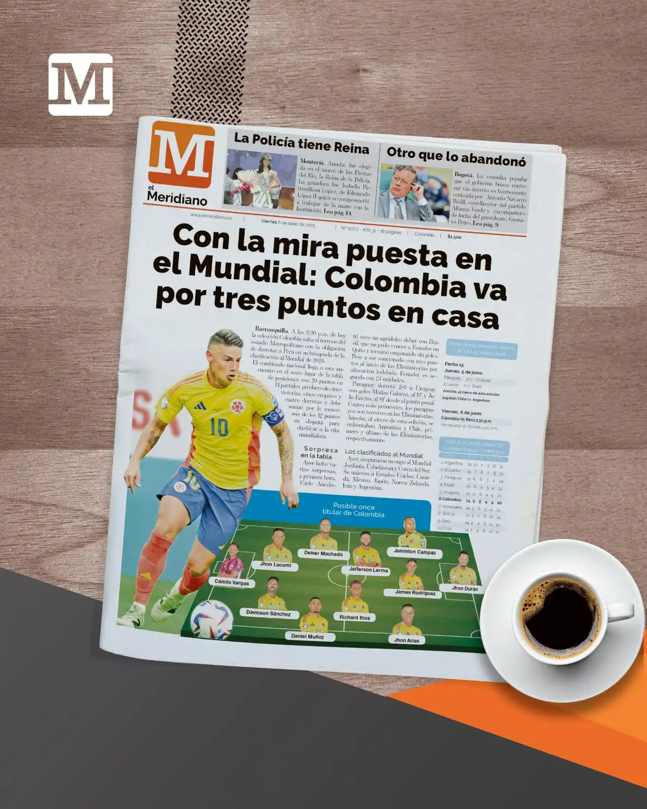 Image from El Meridiano: Esta es la contraportada de El Meridiano. 6 de junio de 2025. La puede...
