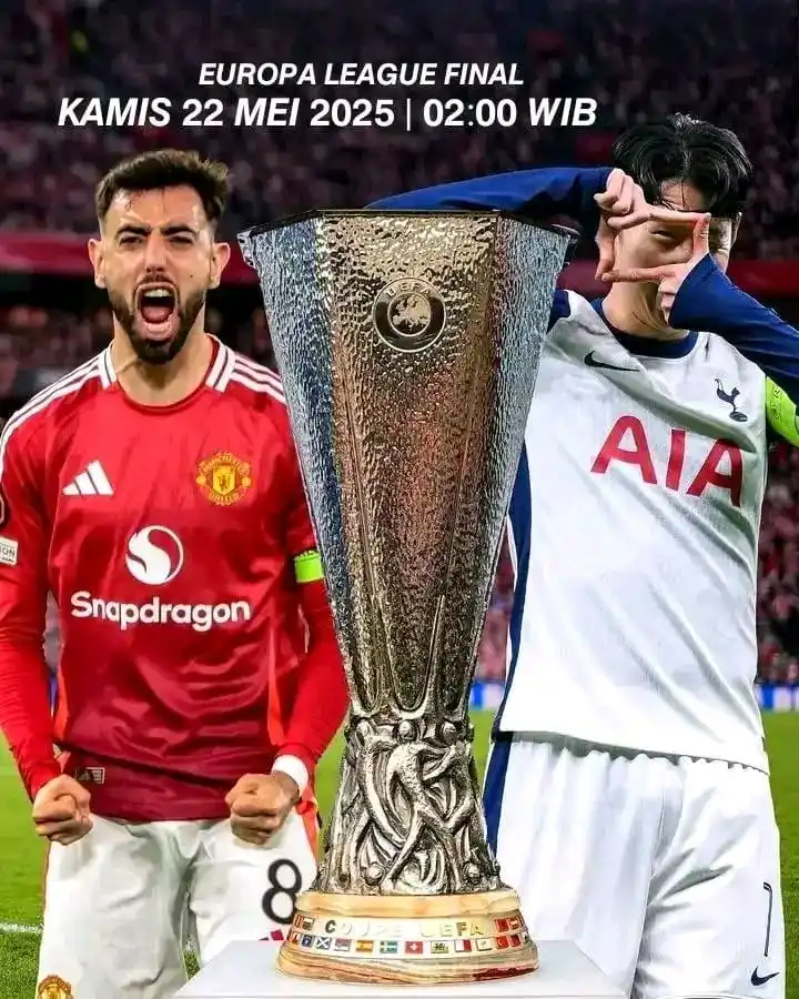 Image from 𝙞𝙆𝙊𝙏𝙑 𝙎𝙋𝙊𝙍𝙏𝙎: 🔥FINAL EUROPA LEAGUE 💥  ⏩ Man United 🆚 Tottenham 📅  Kamis, 22 May ...