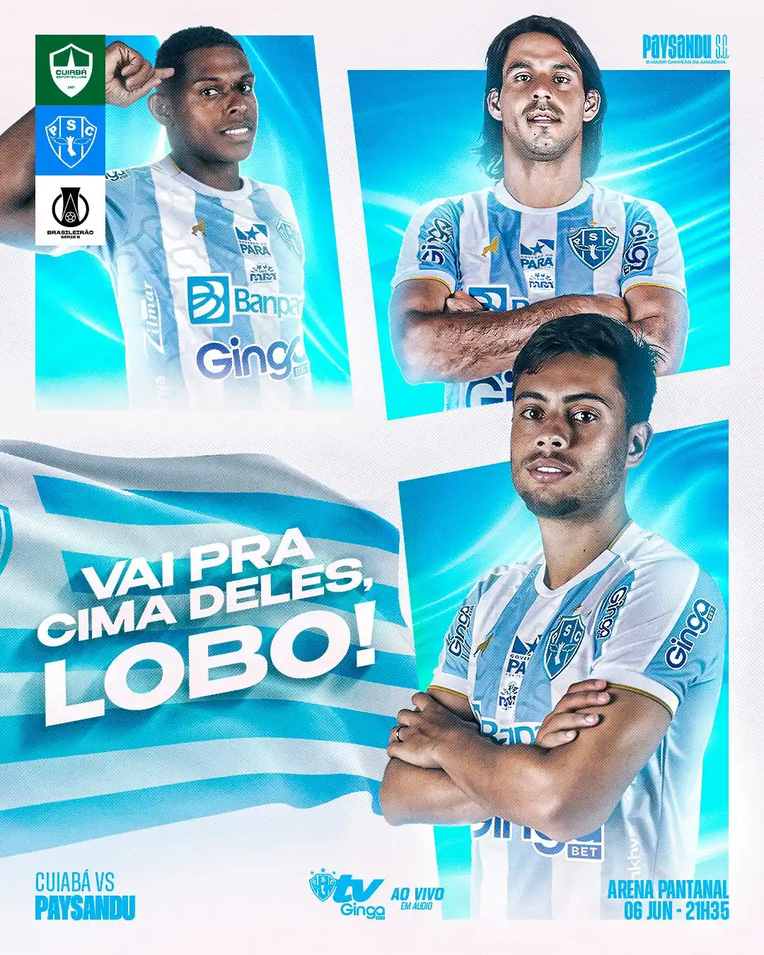 Image from SouPapao | Paysandu Notícias 🐺🇦🇷: HOJE TEM PAYSANDU! 🤍💙🐺 🏆 <a class="text-blue-500 hover:underline ...
