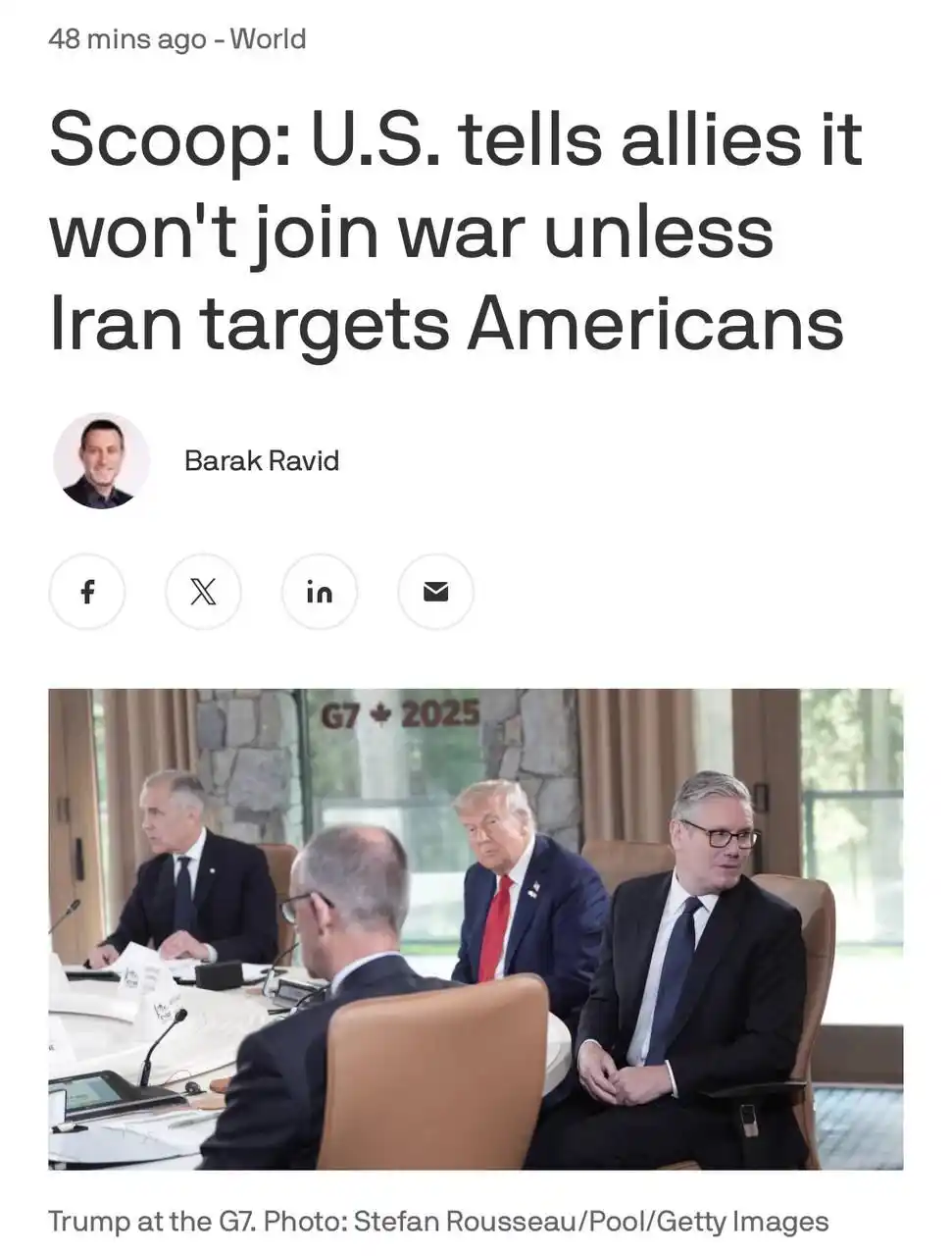 Image from Der Runde Tisch : 🇮🇱🇺🇸 EILMELDUNG: Das Weiße Haus hat allen strategischen Partnern d...