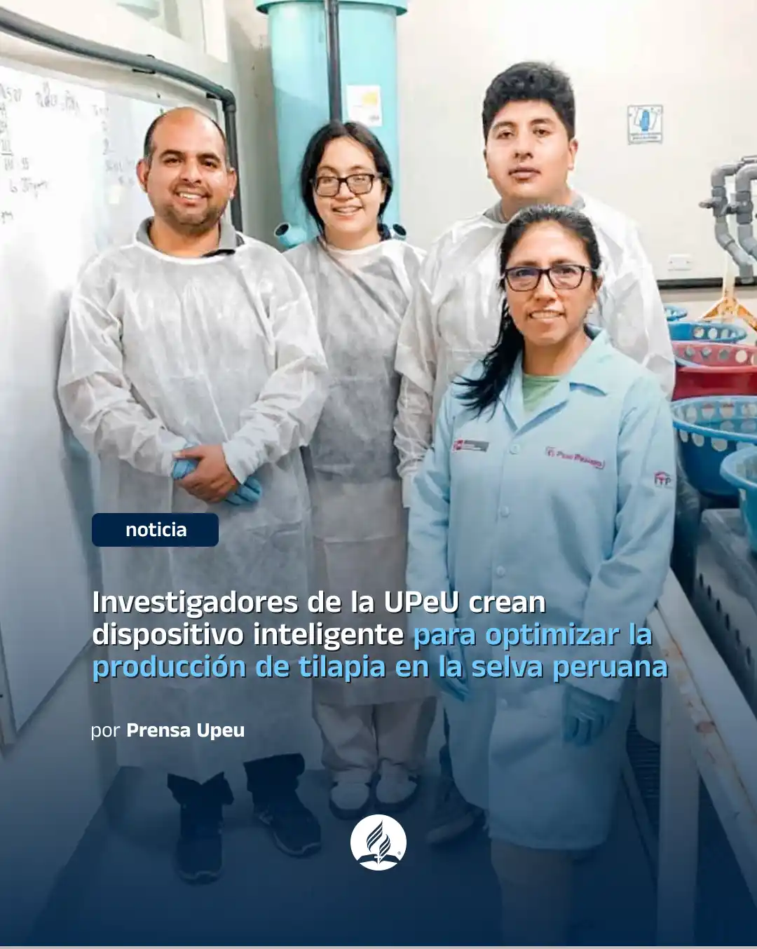 Image from Noticias Adventistas Sudamérica: 🔬🧪🤖 Investigadores de la Universidad Peruana Unión crearon un dispo...