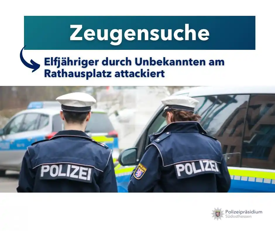 Image from Polizei Südosthessen: 🚨 *Kind am Rathausplatz <a class="text-blue-500 hover:underline curso...