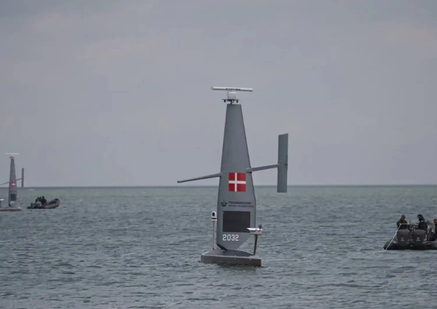 Image from Agi - Agenzia Italia: ⛵️ *La Danimarca lancia i suoi "droni a vela" per pattugliare il Balti...