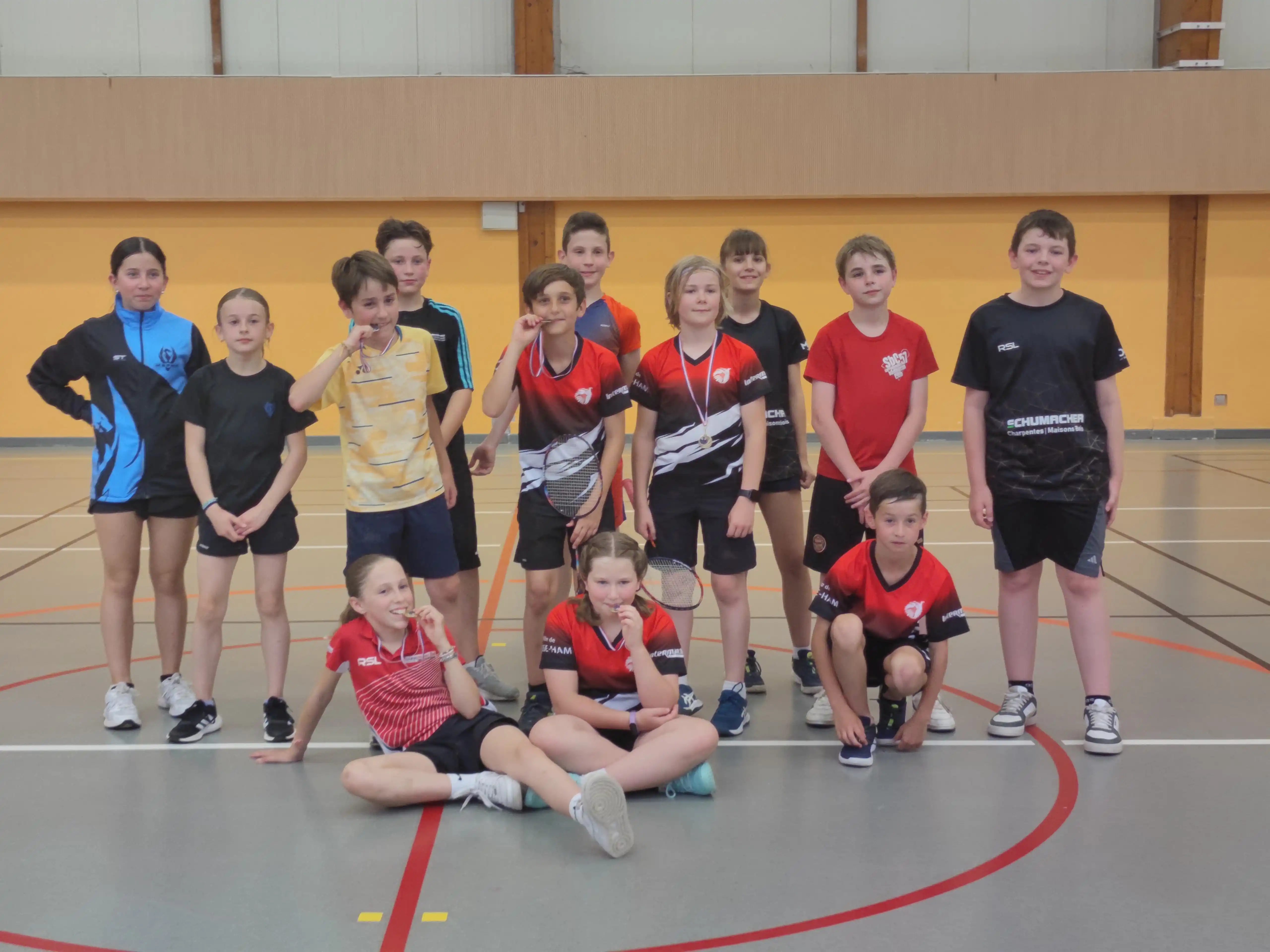 Image from 🏸 Badminton Moselle 🏸: Le Championnat de Moselle Interclubs Jeunes s'est achevé aujourd'hui a...