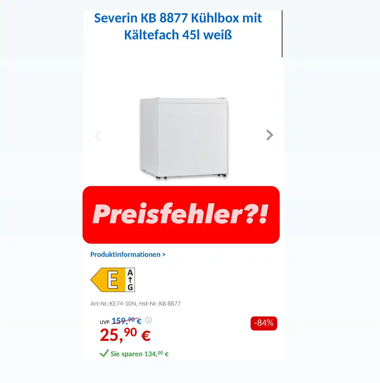 Image from dealbunny.de: Noch ein Preisfehler?! Jetzt in weiß 👉🏽 https://bunny.re/iveZwG-wD ...