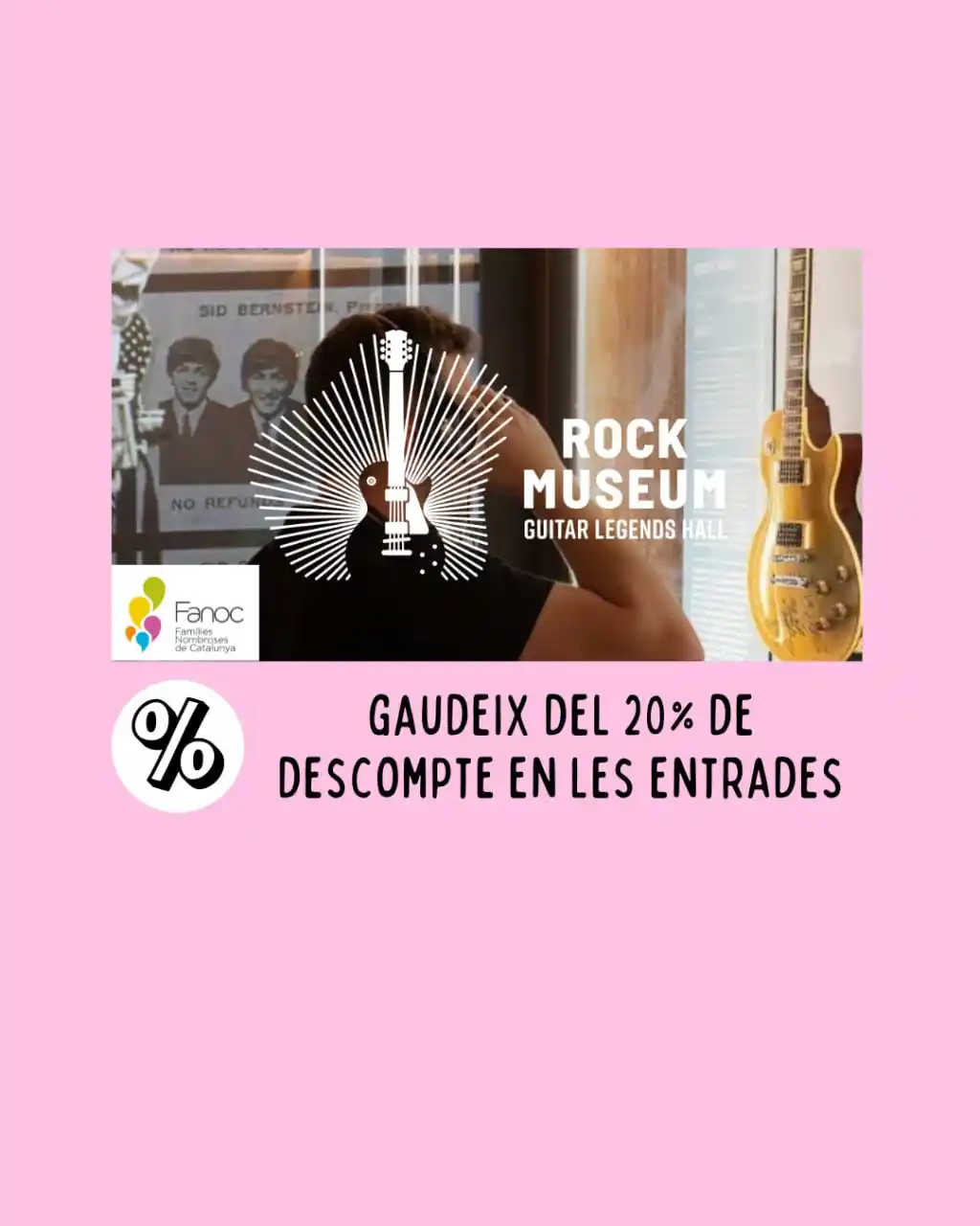 Image from Familias numerosas / Famílies nombroses - FANOC: Nou descompte al Rock Museum de Barcelona!!! 🎸🎼🤘 Els socis de FANO...