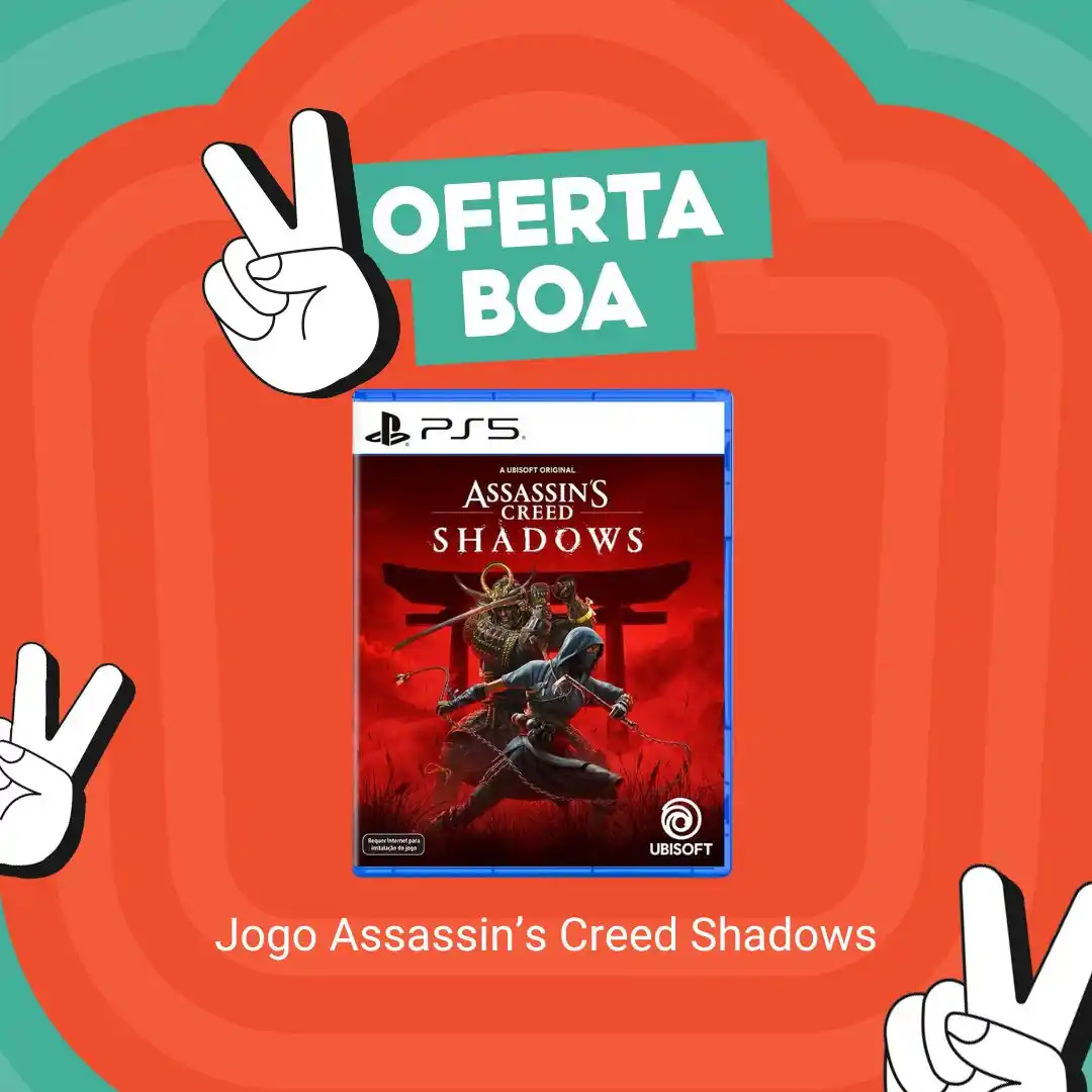 Image from Shopee Brasil : Partiu explorar o Japão Feudal? Assassin’s Creed Shadows pro PS5 tá ...