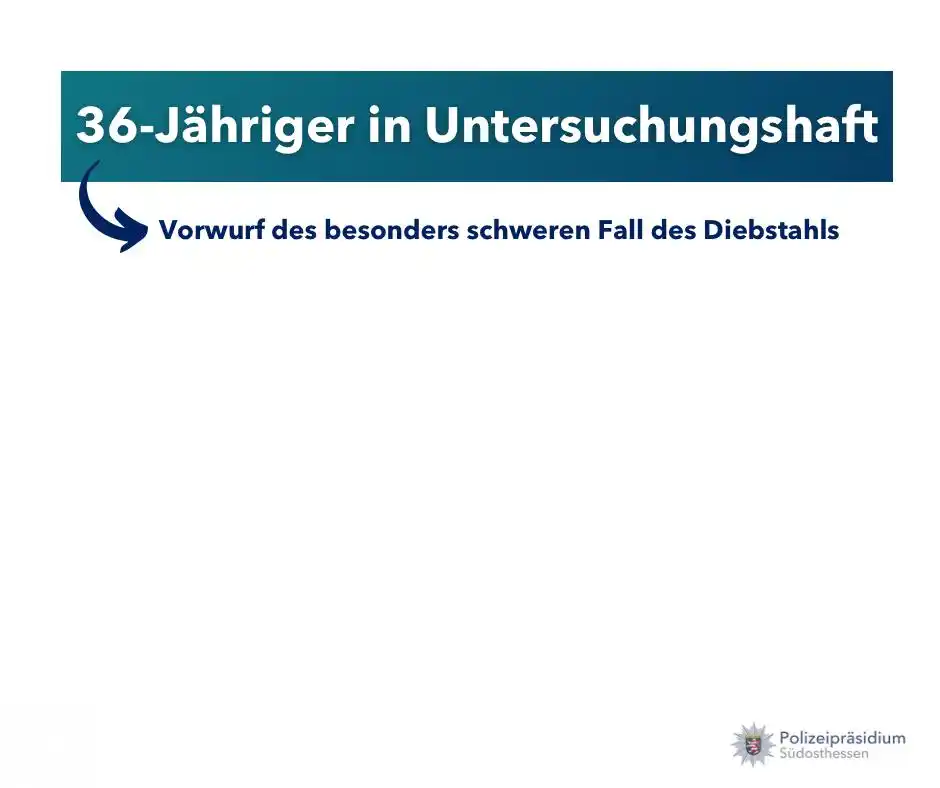 Image from Polizei Südosthessen: ++Gemeinsame Pressemitteilung der Staatsanwaltschaft Darmstadt - Zweig...