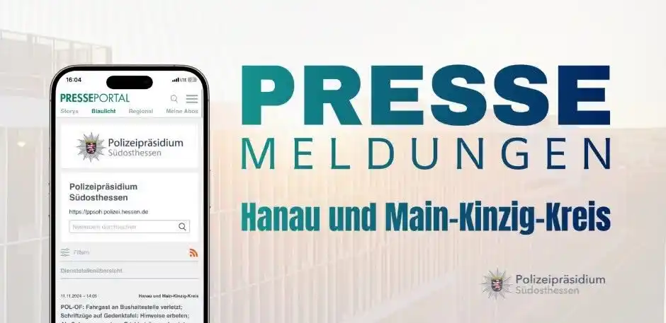 Image from Polizei Südosthessen: 🚨 *Polizeimeldungen aus Hanau und Umgebung* 🚔 --- 📍 *<a class="te...