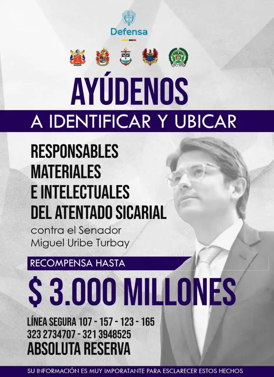 Image from Alcaldía Mayor de Bogotá: ¡Recompensa de hasta $3.000 millones! Si tiene información que permi...