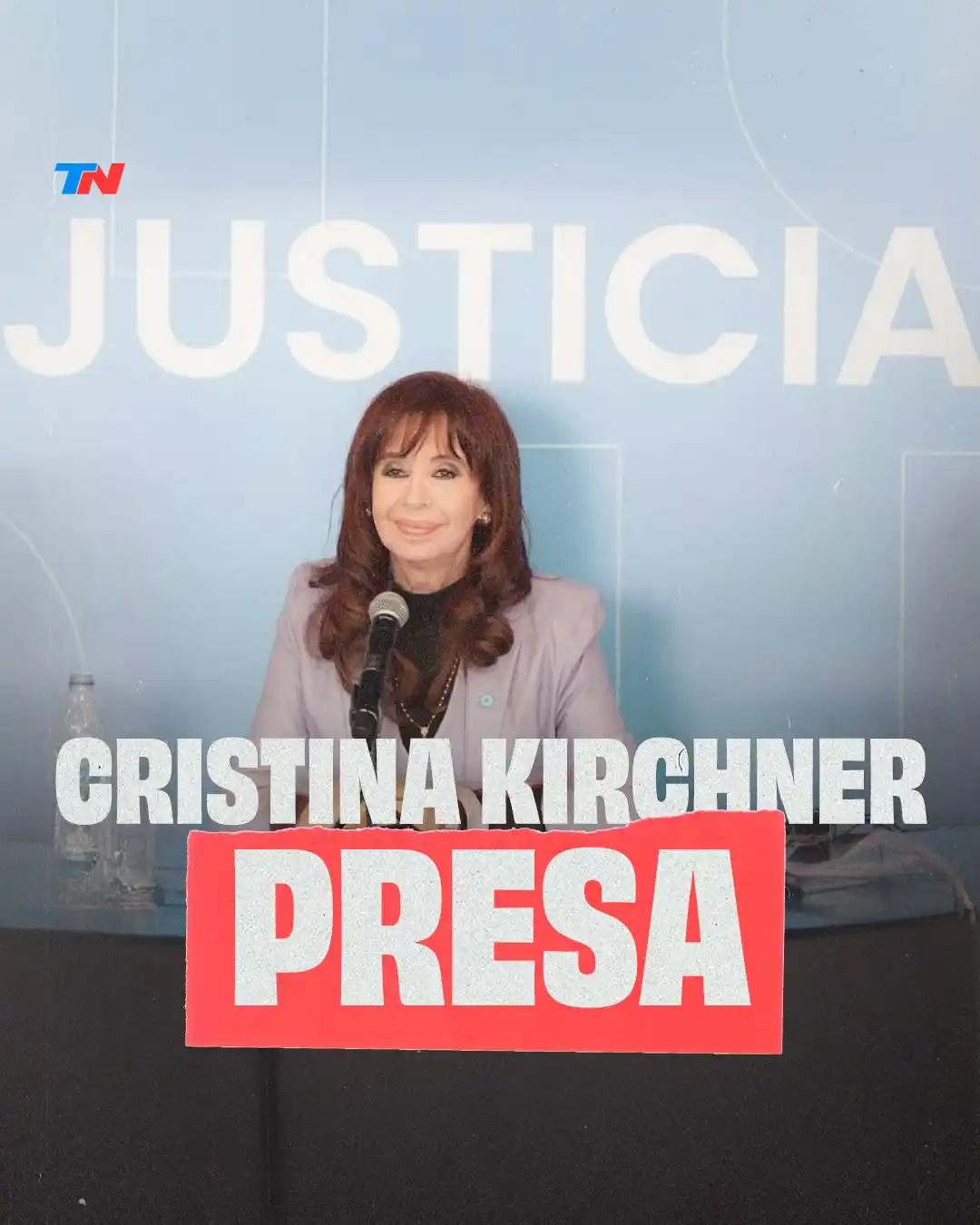 Image from TN - Todo Noticias: 🔴 *REITERAMOS |* Cristina Kirchner quedó presa en su departamento de ...