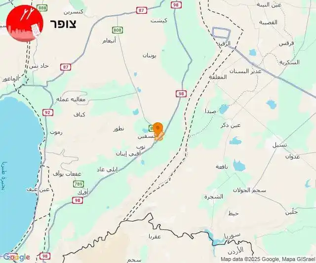 Image from Mulhak: صفارات الإنذار تدوي جنوبي الجولان خشية تسلل طائرات مسيّرة <a class="te...