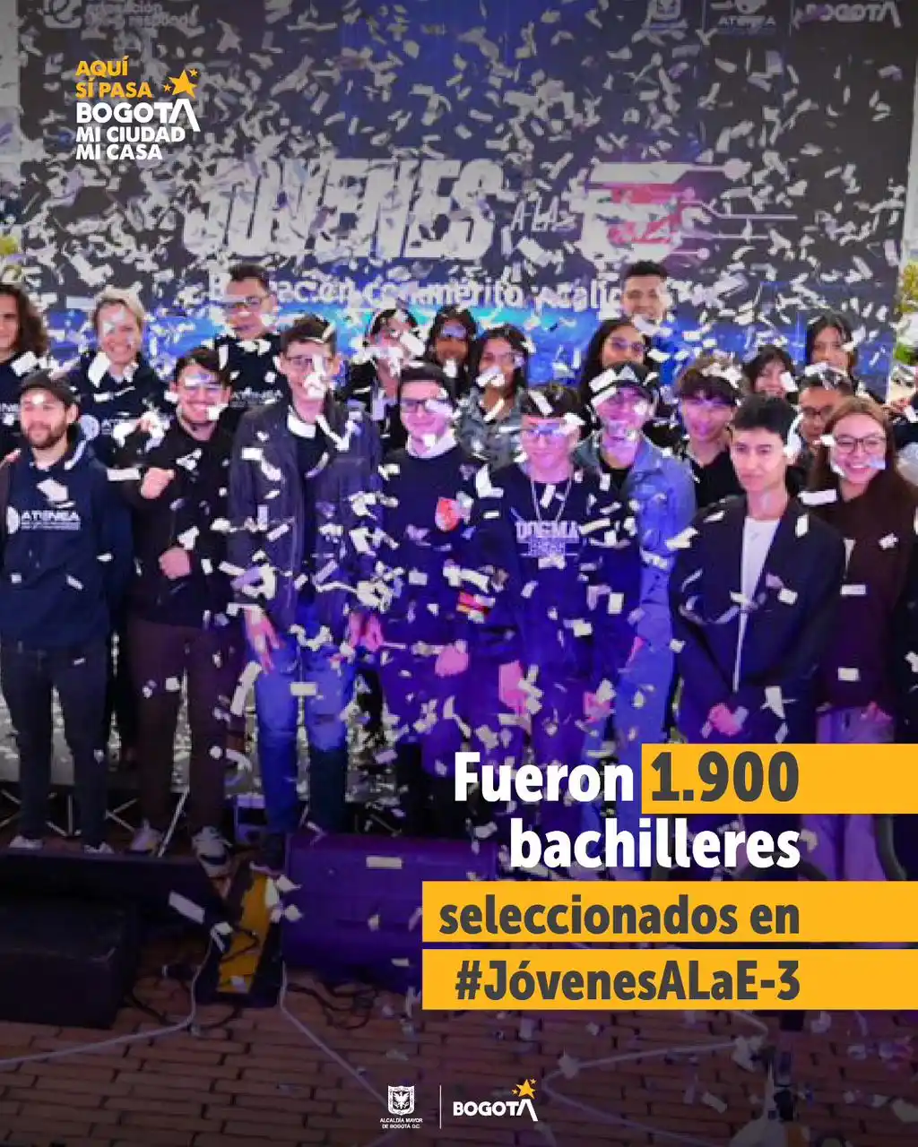 Image from Alcaldía Mayor de Bogotá: Si participaste en la tercera convocatoria de Jóvenes a la E, ingresa ...