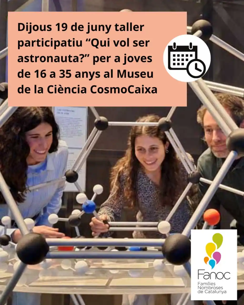 Image from Familias numerosas / Famílies nombroses - FANOC: Si tens entre 16 i 35 anys, t’interessa la ciència o simplement tens c...