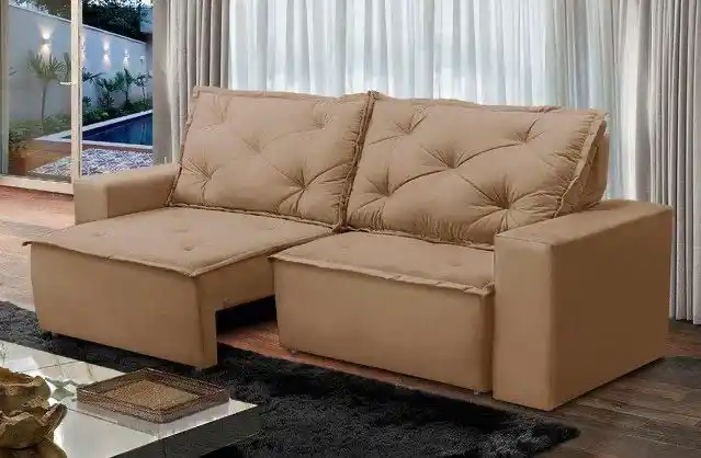 Image from 🔥Promoções/Cupons - THAUTEC⚡️: Sofá Retrátil Reclinável 2 Lugares, Molas, 1,50m, Ana Suede 🔥R$ 758,...